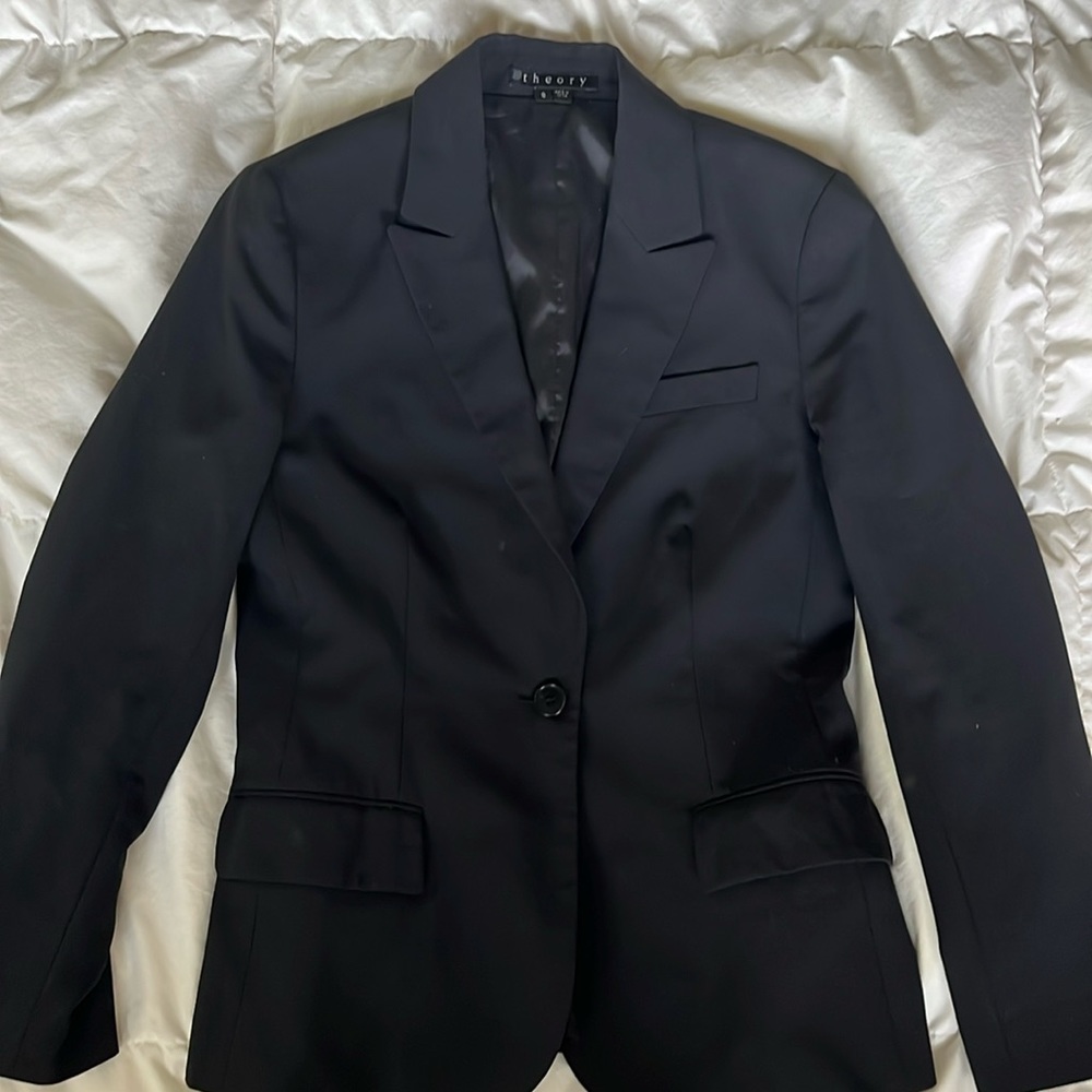 Wool blend theory blazer